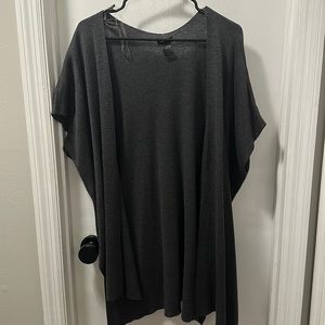 Ann Taylor, size M/L, open front shawl cardigan, short sleeve